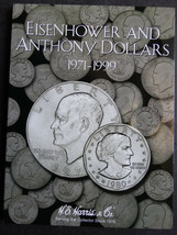 He Harris Eisenhower and Anthony Dollars Coin Folder 1971-1999 Album Boo... - £7.51 GBP