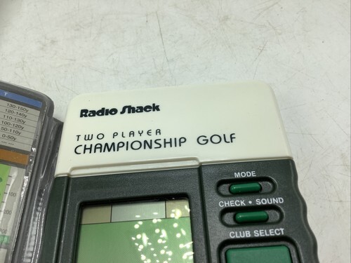 RADIO SHACK handheld 2-Player Championship Golf electronic game 18 holes LED Item image 2