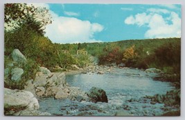 Swift Current Newfoundland River Scene Vintage Postcard - £10.79 GBP