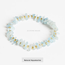 JD Women Reiki Bracelets Healing Raw Natural Real Peridot Chip Stone Beads Jewel - £10.24 GBP