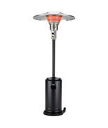 40000 BTU Black Steel Propane Cylindrical Pole Standing Patio Heater - $1,183.98 CAD
