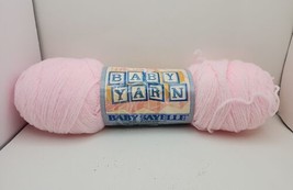 Vtg Baby Yarn Sayelle 100% Orlon Acrylic Fiber Baby Pink Lot 837831 003 2 oz USA - £5.57 GBP