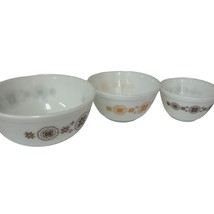 Pyrex Town And Country Cinderella Vintage Nesting Bowls Set of 3 Nice - £71.87 GBP