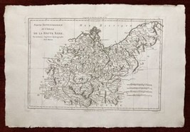 Antique Map Haute Saxe Rigobert Bonne Atlas Encyclopedique 1787 Germany - £36.57 GBP