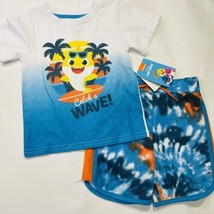 Baby Shark 2T Shirt &amp; Shorts Outfit Toddler Boys - £13.44 GBP