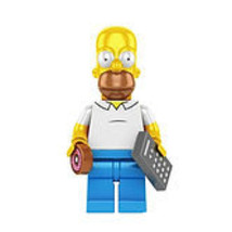 CS Homer Simpson with remote The Simpsons Cartoon Minifigure - £4.59 GBP