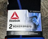 Reebok ~ 2-Pair Mens Boxer Brief Performance Seamless Training 6&quot; Inseam... - £13.84 GBP