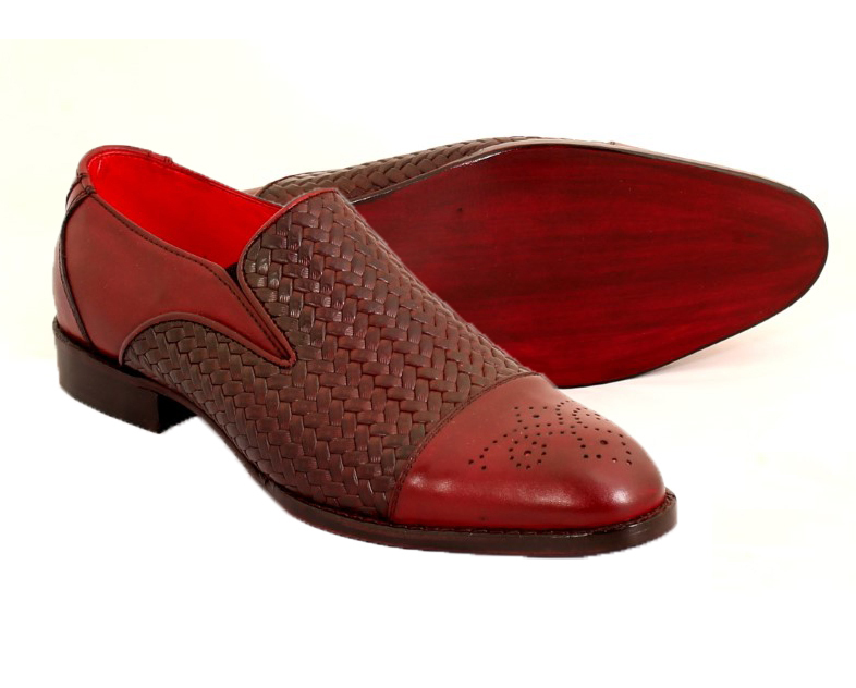 New Handmade Men’s Wavy Loafer Shoes Men, Dress leather Party wedding Leather Sh
