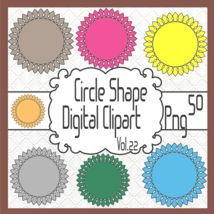 Circle Shape Digital Clipart Vol.22 - £0.98 GBP