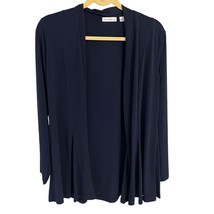 Susan Graver QVC Womens Open Front Cardigan Jacket Small Navy Blue - £13.30 GBP