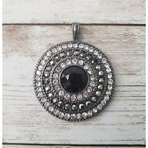 Vintage Pendant Large Circle with Gems (No Chain Included) - £11.74 GBP
