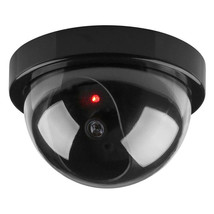 DUMMY DOME SURVEILLANCE SECURITY CAMERA w/ FLASHING RED LED LIGHT, FAKE ... - £10.71 GBP