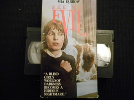 See No Evil (VHS, 1989) OOP LP GoodTimes! 1971 Mia Farrow Psychological ... - £4.70 GBP