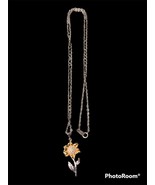 Sterling Silver 925 Social Worker Gifts Personalized Sunflower Necklace ... - $974.10 MXN