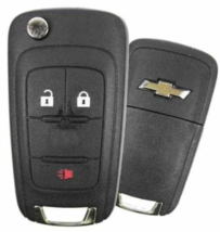 NEW Chevrolet 2010-2018 3 Button Flip Key OHT01060512 TOP Quality USA Se... - $18.69