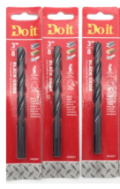 Do It Black Oxide Drill Bit For Drilling Wood Metal Plastic 3/8 In Pack of 3 - £12.04 GBP