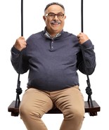 Pellor Wood Swing Seat, Carbonized Hanging Wood Tree Swing 23.6 X9.8 X1.... - $148.02 CAD