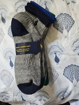 Polo Ralph Lauren 3 Pairs Mens Ankle Cut Socks Size 6-12.5 Grays - $17.77
