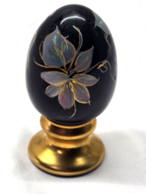 Vintage FENTON Hand Painted &amp; SIGNED Glass Egg Paperweight Decor Piece #... - $60.48