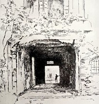 Doorway And Vine Etching Print 1922 James McNeill Whistler 7th State Art SmDwC3 - £23.97 GBP