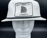 Vtg Trucker Hat Smith Fans Adjustable White Black Cap Rope Texas DDI USA... - $14.49
