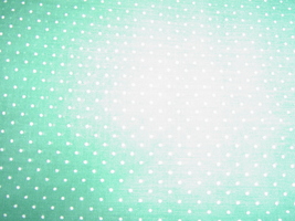  Green Cotton Fabric with Little White Dots - $3.99