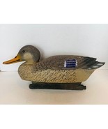 Duck Decoy vtg Mallard bird 14&quot; canvasback hunter Carry Lite Flambeau He... - £31.10 GBP