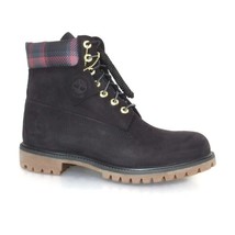 Timberland Men&#39;s 6 inch Premium Black Nubuck Leather Waterproof Boots, A2FGA - £123.33 GBP