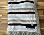 Carter’s Child of Mine Puppy Dog Truck Blue Gray White Stripe Baby Blank... - $20.89