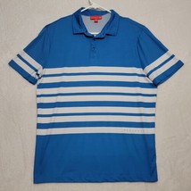 REDVANLY Men&#39;s Polo Shirt Size M Medium Blue Short Sleeve Casual Golf - £19.55 GBP