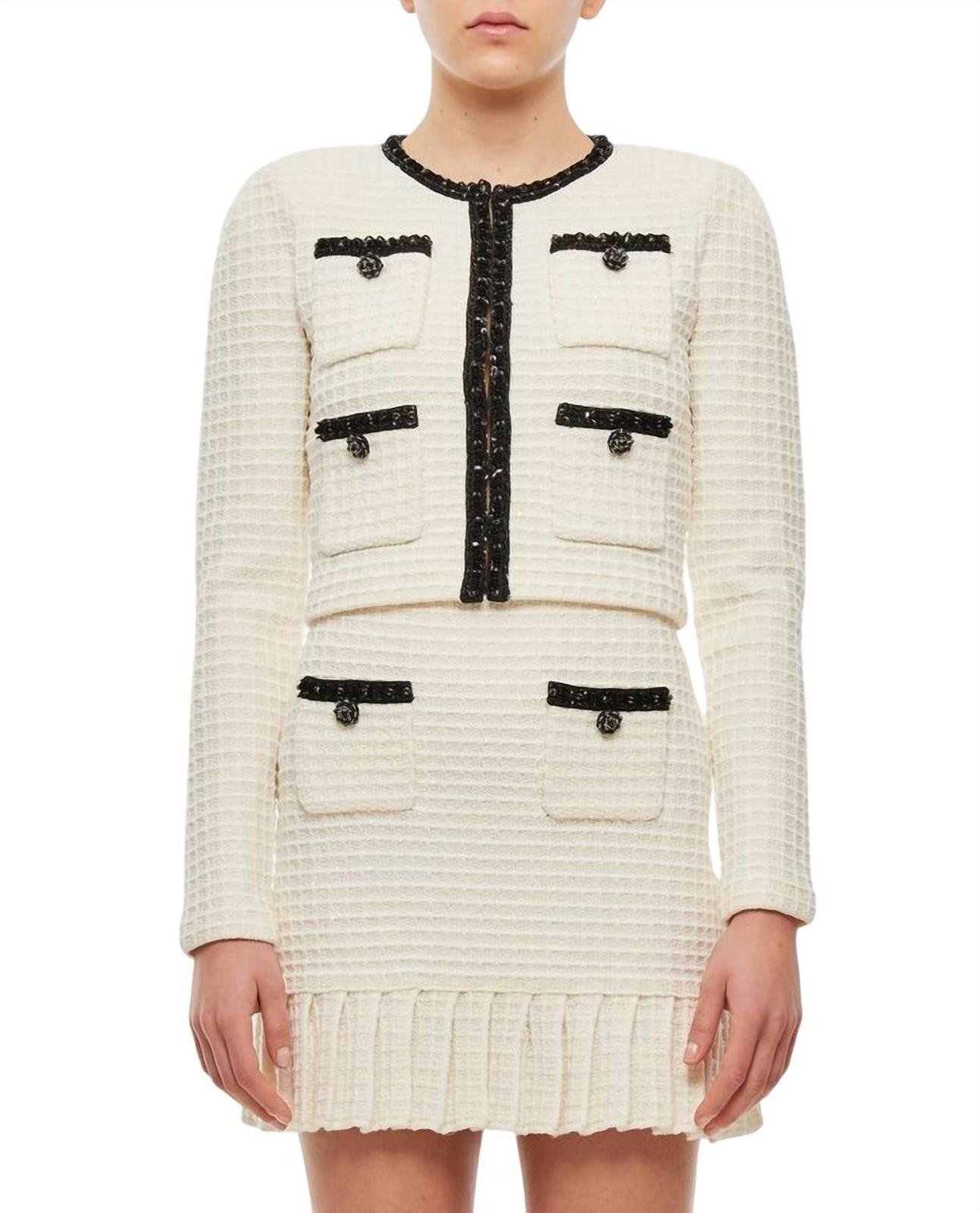 Self-Portrait textured knit cardigan size L - $308.88