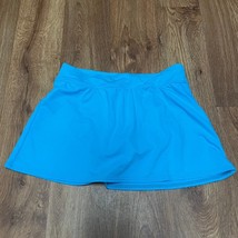 Lands End Solid Blue Swim Skirt Attached Brief Womens Size 4 Skirtini Bo... - £21.72 GBP