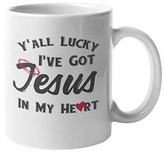Make Your Mark Design I&#39;ve Got Jesus in My Heart Faith Coffee &amp; Tea Mug for Men  - £15.81 GBP