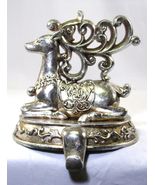 GERSON SILVER RESIN REINDEER CHRISTMAS TREE STOCKING HANGER 2012100 - $652.21 MXN