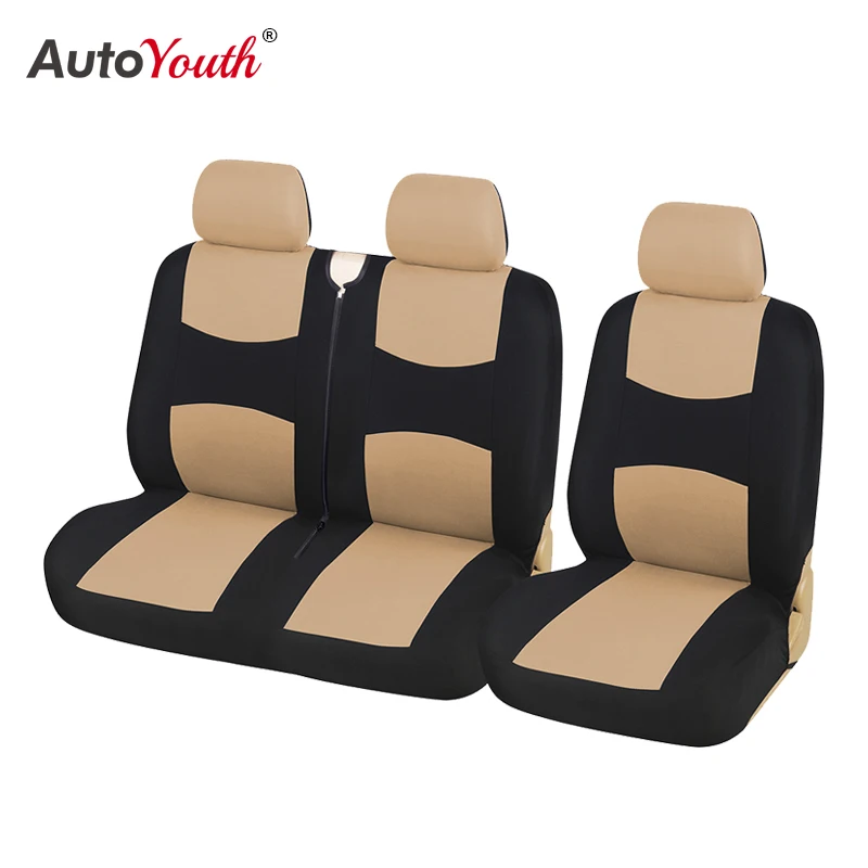 1+2 Seat Covers Beige Car Seat Cover Truck Interior Accessories for Renault - $23.26+