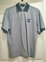 Mr. Kangaroo Australia Men&#39;s XL Sydney Polo Shirt Gray with Matching Trim - £20.79 GBP
