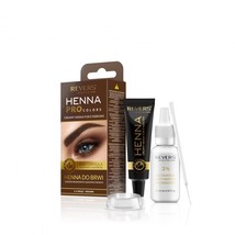 REVERS® Brown Henna Eyebrows Colour Cream Argan &amp; Castrol oil 15ml - £3.15 GBP