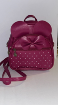 Girls Bowknot Polka Dot Cute Mini Backpack Small Daypacks Convertible - $46.99