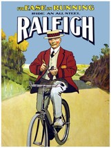 Decoration Poster.Interior design.Vintage Raleigh bicycle.Steel ride.7001 - £12.81 GBP+