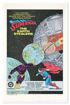 Print Ad Superman The Earth Stealers Vintage 1988 Magazine Advertisement - $9.70