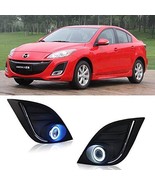 AupTech Angel Eyes Fog Light DRL Exact-Fit Fog Bumper Cover for Mazda3 S... - $178.78