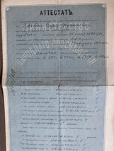 Old Vintage School Certificate, Russian Empire, Jewish 1912 - €25,69 EUR