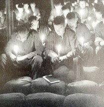 Seabees In Candle Light Holy Service 1945 WW2 Photo Print Military DWHH10 - $747.17 MXN