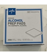 Medium Medline Alcohol Prep Pads 70% Iso Alcohol 200 Sterile 2-Ply Pads ... - $8.95