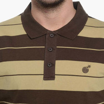 The Hundreds Mens Carlitos Short Sleeves Polo T-Shirt Color Brown Size Small - £38.01 GBP