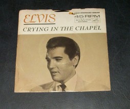 1965 Elvis Presley Crying In The Chapel I Believe Sky 45RECORD Rca Gold Standard - £22.09 GBP