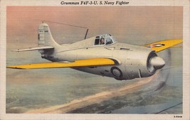 Grumman F4F-3 ~ Stati Uniti Navy Combattente ~ Militare Aviation 1948 Cartolina - £8.34 GBP