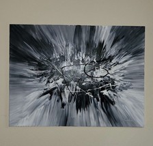 NITEBURST. Abstract dynamism showcasing the energy of a monotone universe. - £625.86 GBP