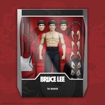 Bruce Lee - Wave 1 The Warrior Ultimates 7&quot; Reaction Figure by Super 7 - £52.32 GBP