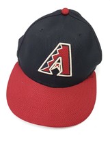 Arizona Diamondbacks MLB New Era 59FIFTY Mens Black Red Hat Cap 7 1/8 - £19.55 GBP
